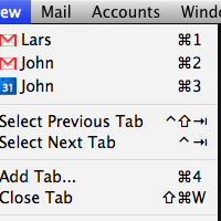 Cycle through tabs